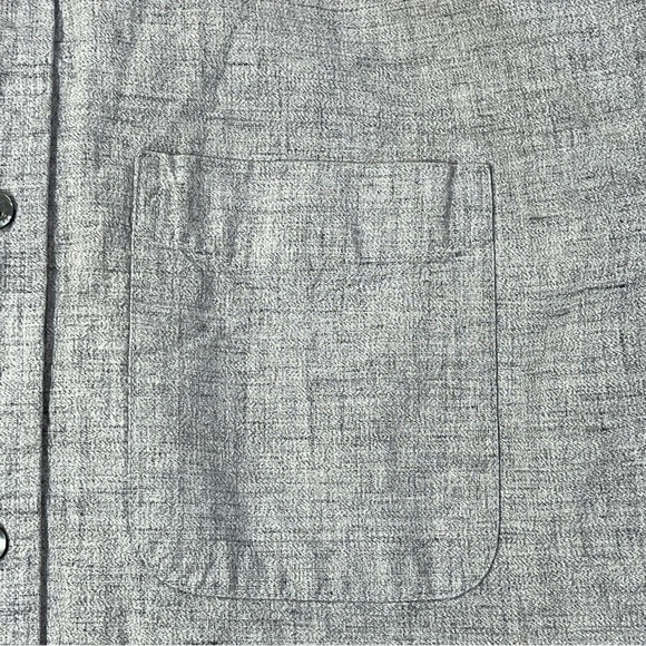 Old Navy Slim Fit Long Sleeve Button Up Blue Shirt Size Large Office Casual - Picture 5 of 10